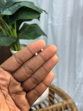 Crystal Single White Stone Gold plated studs - SSB18
