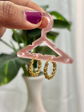 Twisted Gold Hoop Earrings