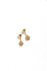 Classic CZ Flower Anti-Tarnish Bugadi