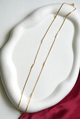 Silver Gold Gold Plated Anklet - GA09