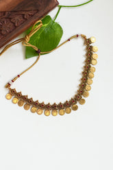 Amritha Shankari Coin Necklace Set - TN006