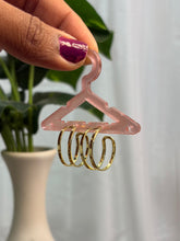 Two layered Gold Hoop Earrings-HE015