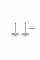 Elegant Matte finish Stainless steel Nose pin - MNP02
