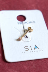 Mini Ruby Bloom Nose pin