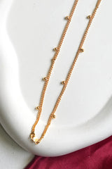 Gold beaded Elegant Anklet - GA10