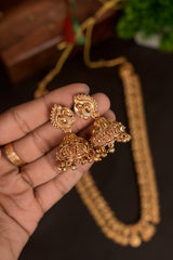 Amritha Suvarna Coin Antique Long Haram Set - LH015