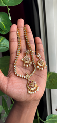 Traditional Kemp Stone Adiyal Necklace - AN02