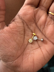 Floral 8 petal Cute Anti tarnish Bugadi