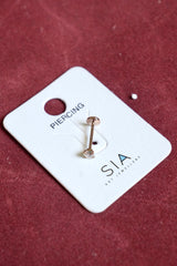White stone nose pin