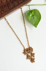 Antique Lakshmi design Long haram Set - LH006