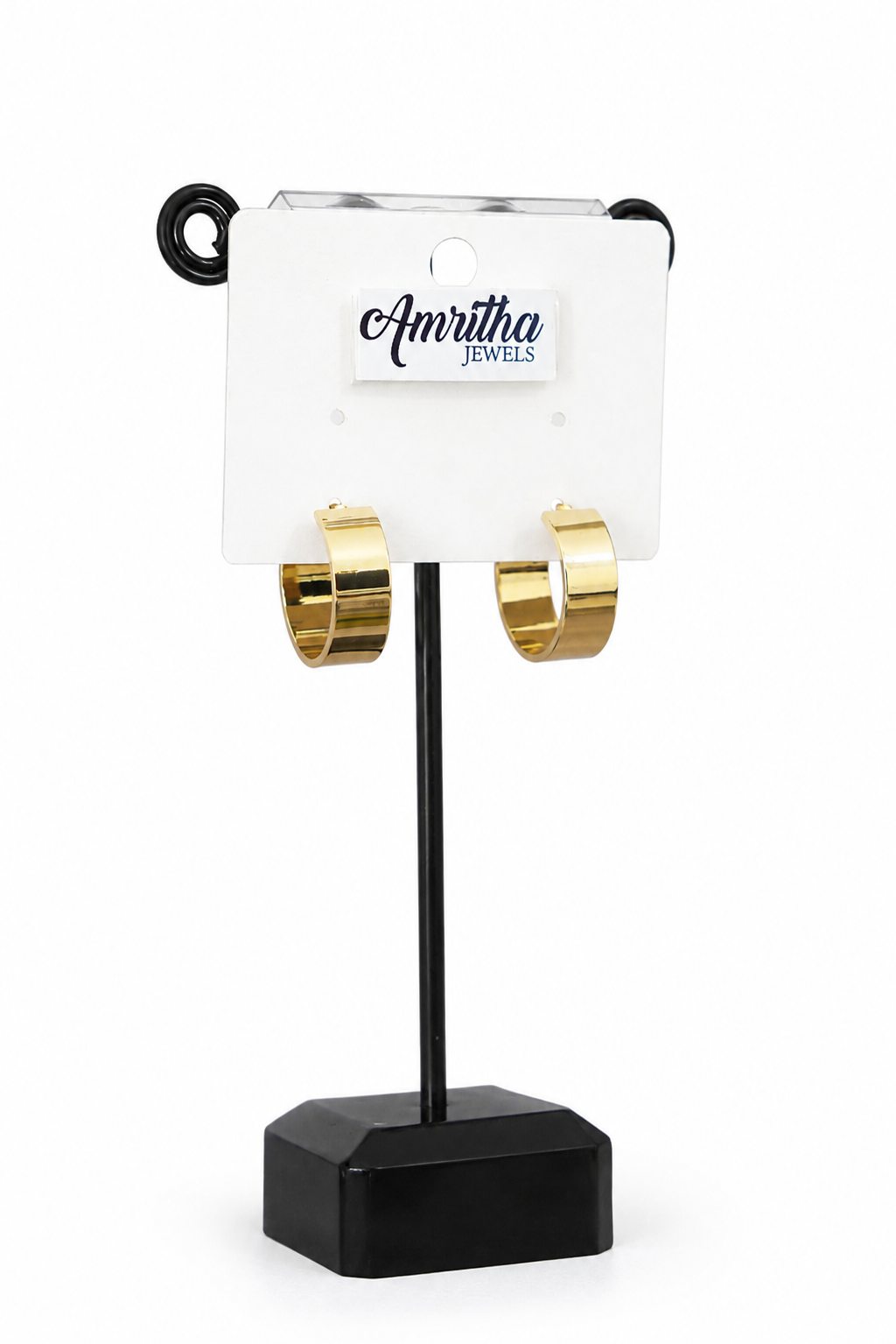 Classic Gold Hoop Earrings-HE009