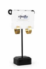 Classic Gold Hoop Earrings-HE009