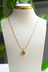 316 L Rose Pendant Anti tarnish Chain - AC11