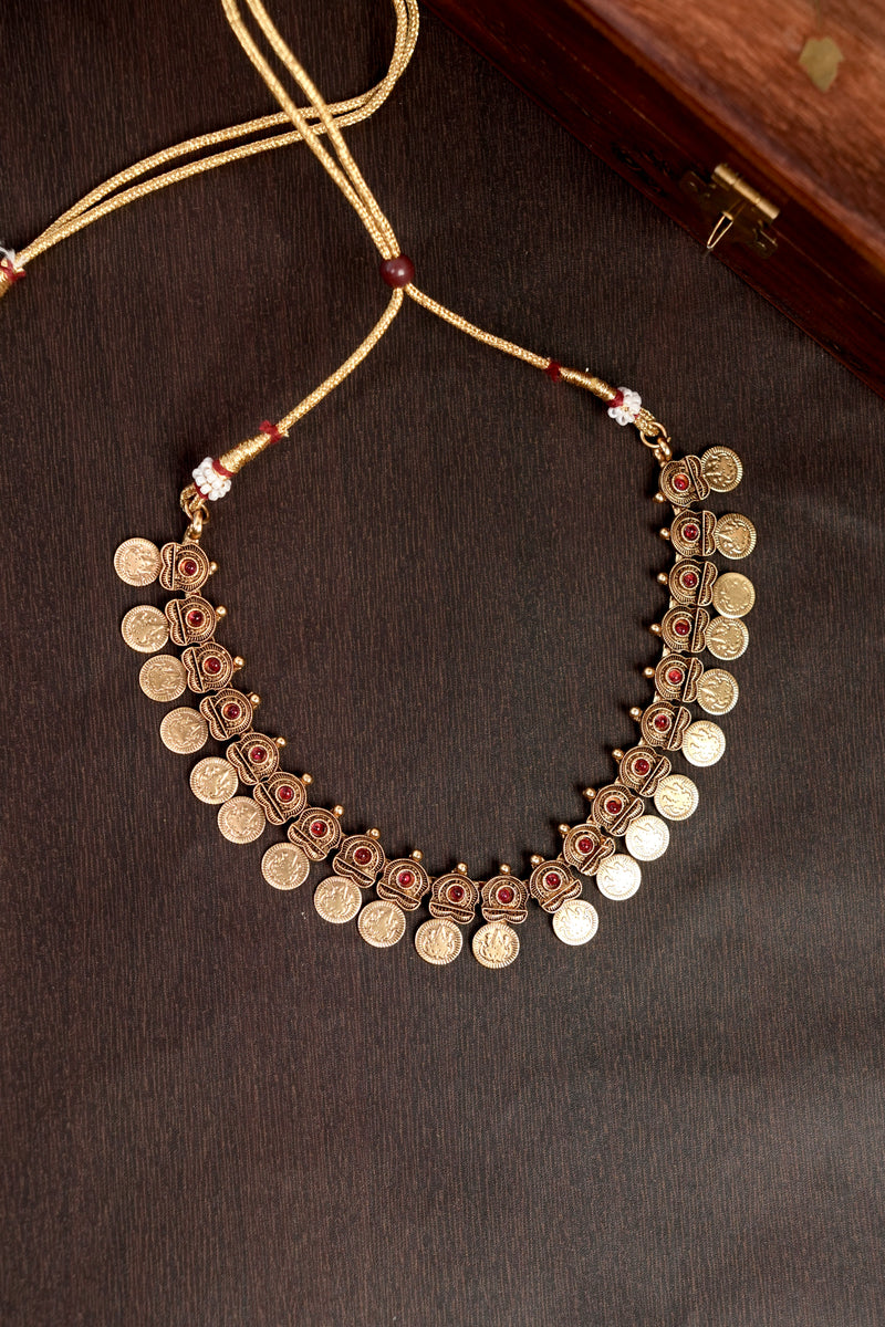 Shankari Coin Necklace Set - TN006