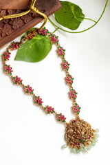 Amritha Vanamala Antique Lotus Long Haram Set - LH008