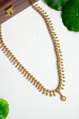 Premium CZ Drop Leaf Design Necklace Set - AN19