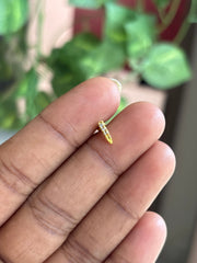 Elegant Matte finish Stainless steel Nose pin - MNP09