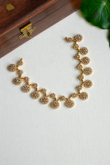 Premium Floral Crystal Drop Necklace Set - AN15