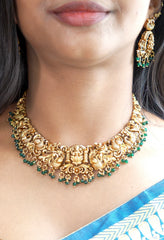 Amritha Kalyani Temple Necklace Set - TN001