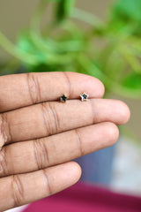 Black Star  Earlobe/Helix Ball back studs - H4