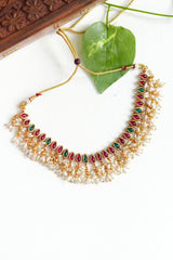 Amritha Kanchana Antique Necklace Set - TN010