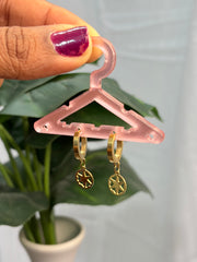 Stylish Hanging Star hoop Earrings - HE23
