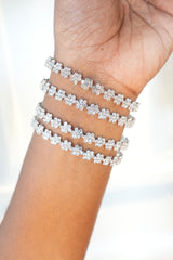 Crystal Bloom Gold Bangles (Set of 1)-BB01