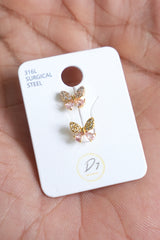 Butterfly Luxe Studs-Imported Premium 316L Stainless Steel Earlobe/Helix studs - H19