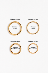 Minimal Plain 316 L Surgical Steel Nose Ring
