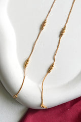 Elegant Ball Bead Chain Gold Plated Anklet - GA02