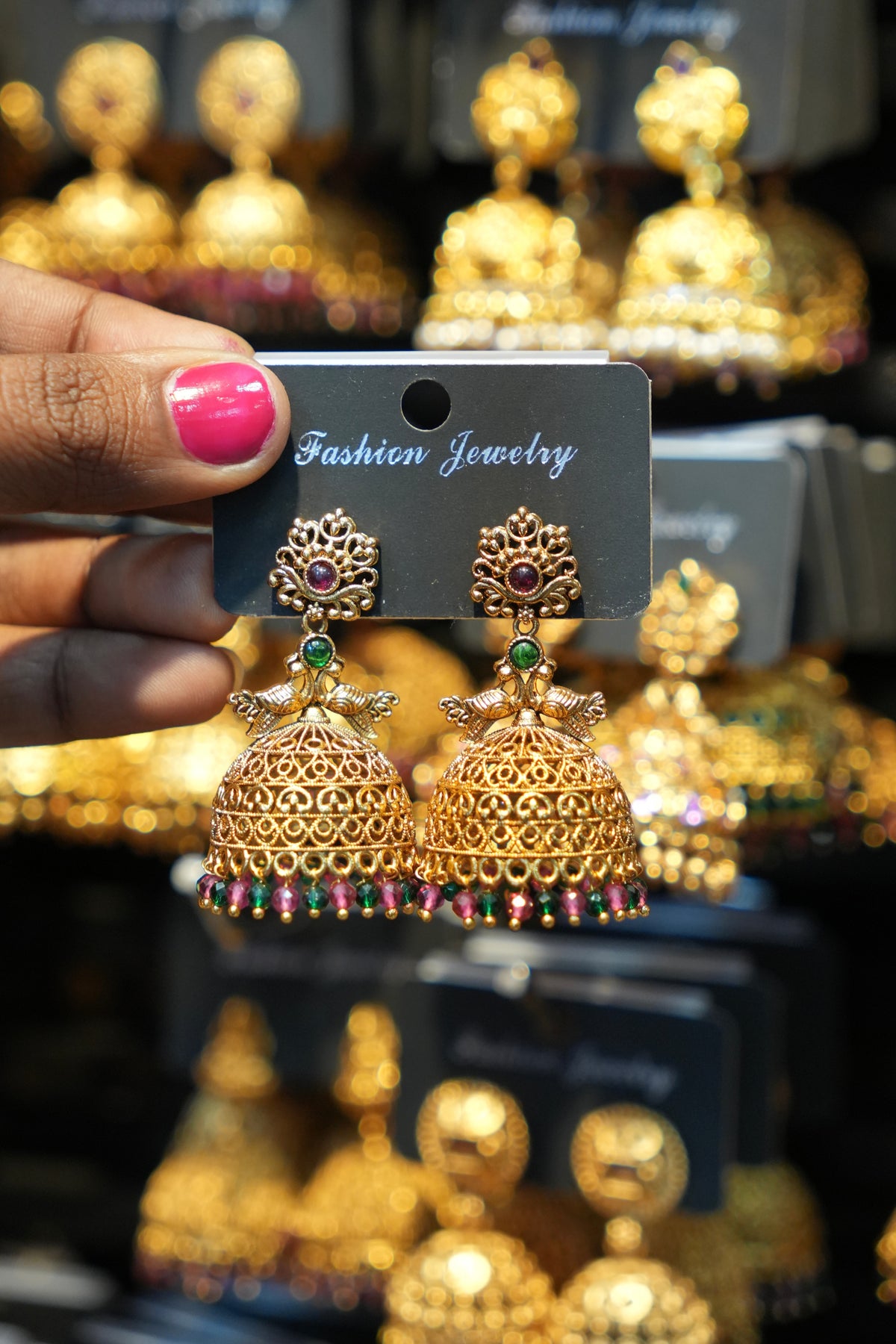 Divine Temple Jhumka Earrings -TJ28