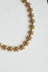 Premium Floral Crystal Necklace Set - AN20