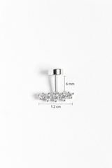 Curved Ear Jacket Anti tarnish Bugadi