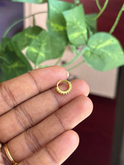 Elegant Matte Finish Gold Nose ring - NR05