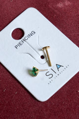 Ruby Drop Nose Pin-NP