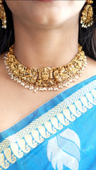 Amritha Kalyani Temple Necklace Set - TN001