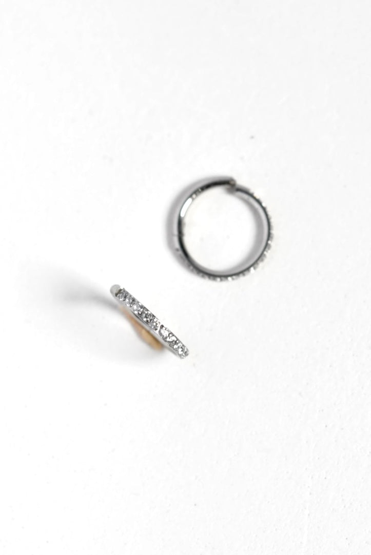 316 L Elegant Crystal SIDE stoned Nose Ring