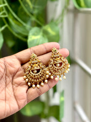 Royal Chandbali AD Earrings - AJ06