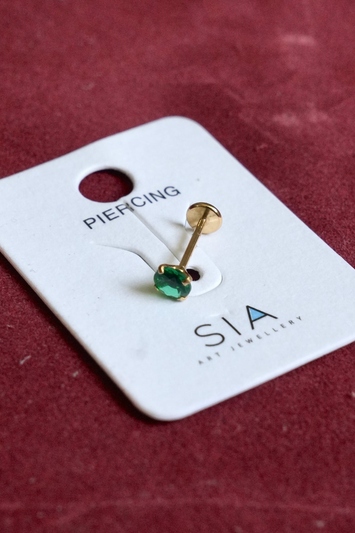 Ruby Drop Nose Pin-NP
