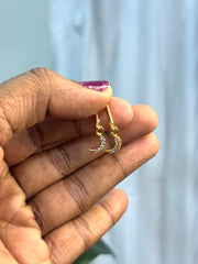 Crescent Moon gold plated Bugadis - GB04