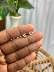Ruby Bloom Gold-Plated Flat-Back Studs - SSB20
