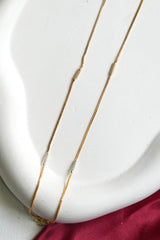 Silver Gold Gold Plated Anklet - GA09