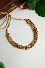 Premium Antique Pearl Temple Choker Set - AN21