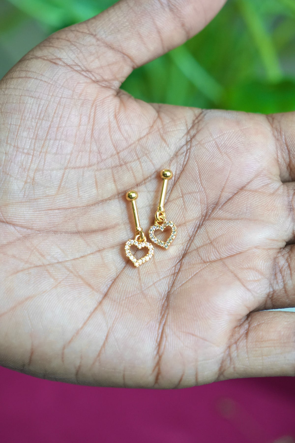 Love Shaped gold plated Bugadi