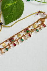 Elegant Lotus Antique Choker Set - TC005