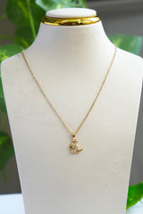 316 L Floral Moon Anti tarnish Chain - AC04