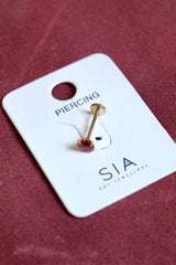 Ruby Drop Nose Pin-NP