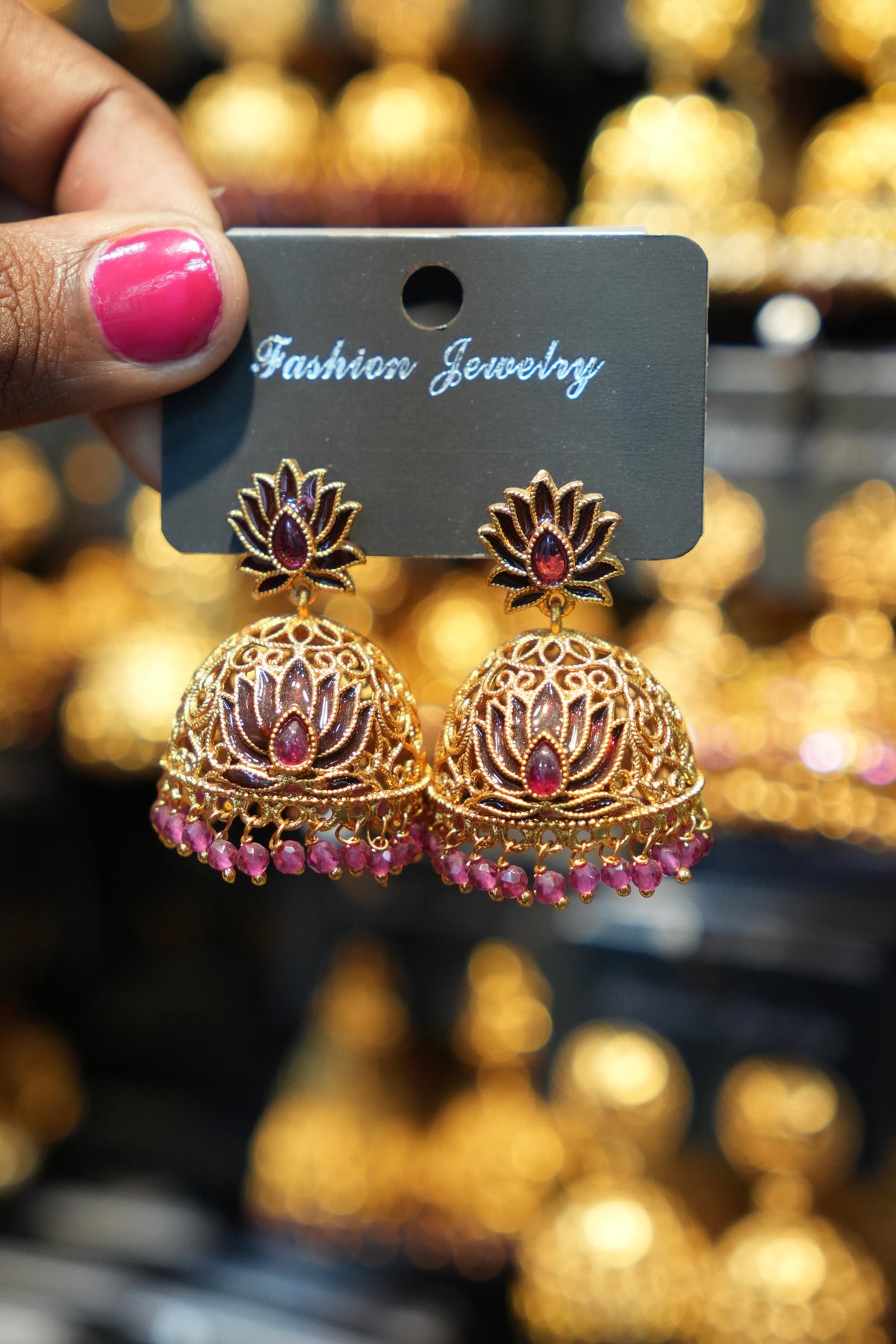 Lotus Bell Jhumka -TJ32