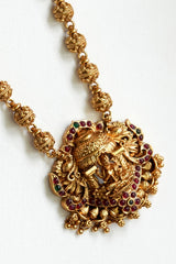Amritha Meenakshi Antique Long Haram Set - LH014