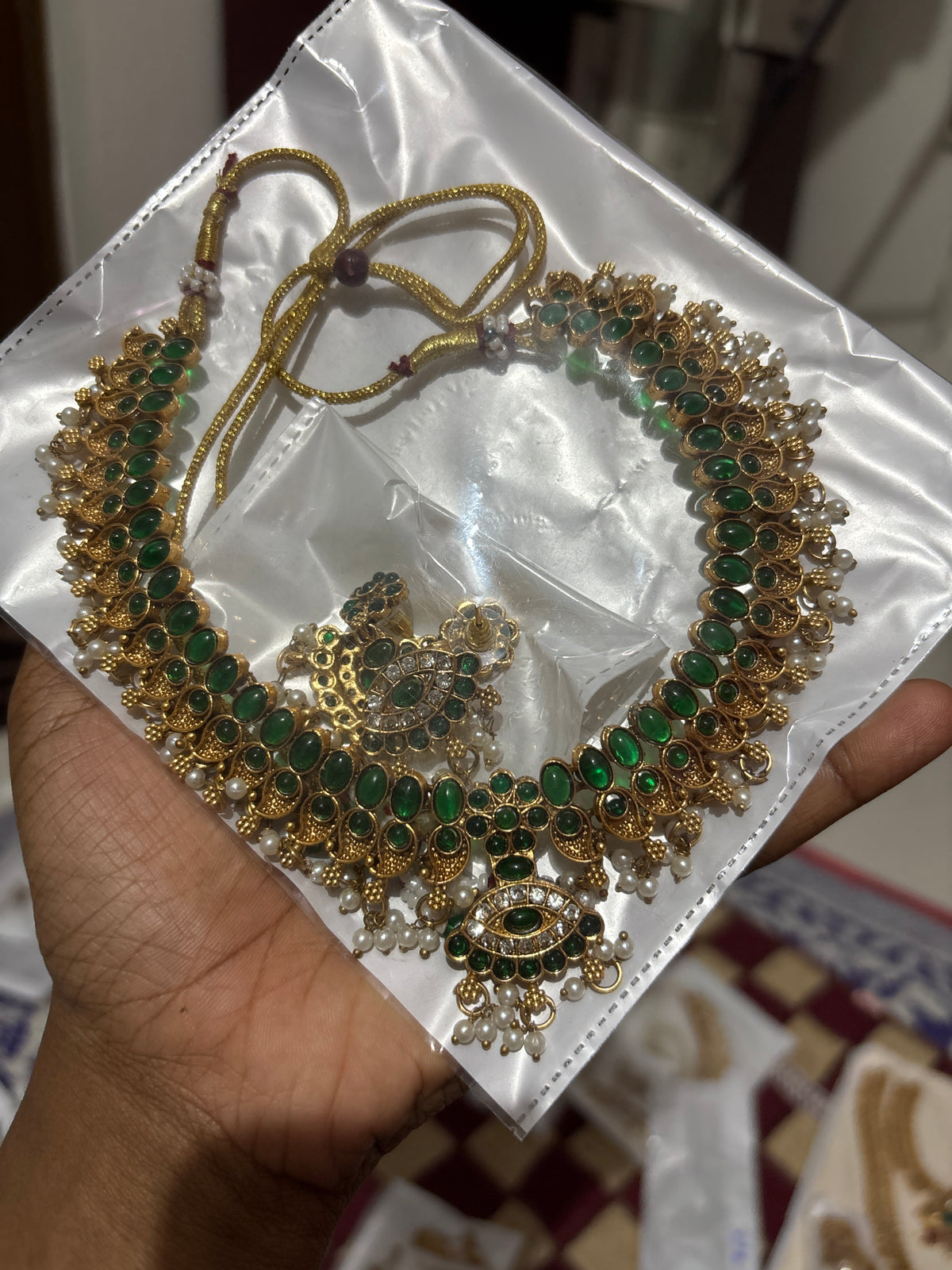 Amritha Varnika Antique Necklace Set - TN008